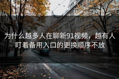 为什么越多人在聊新91视频，越有人盯着备用入口的更换顺序不放