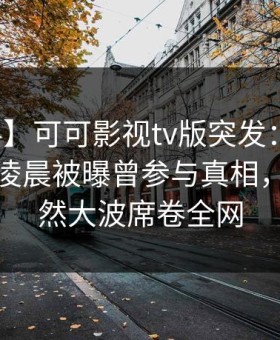 【爆料】可可影视tv版突发：神秘人在今日凌晨被曝曾参与真相，掀起轩然大波席卷全网